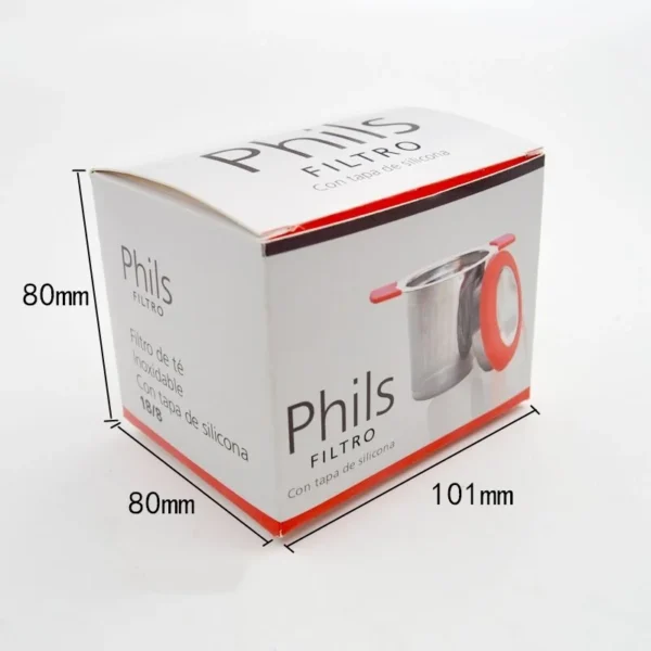 Taille de l'emballage de la passoire à thé en acier inoxydable