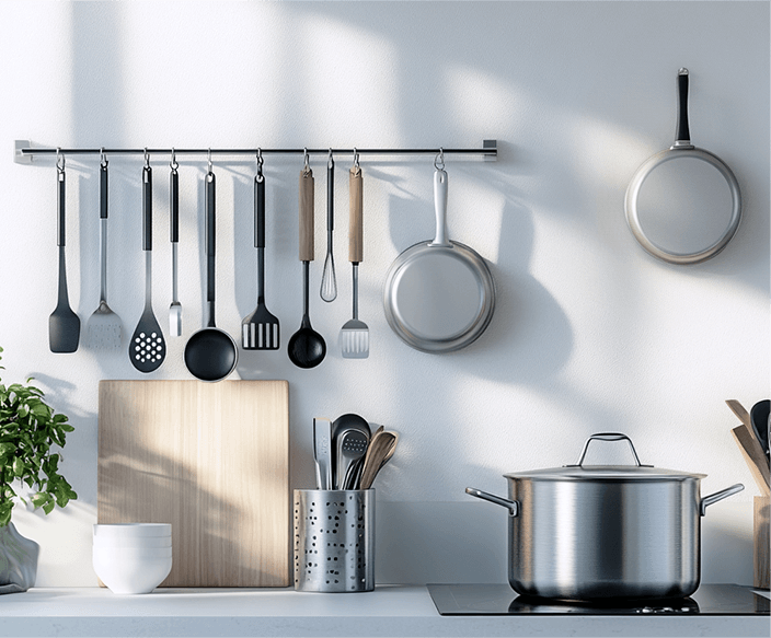 Ensemble d'ustensiles de cuisine créatifs