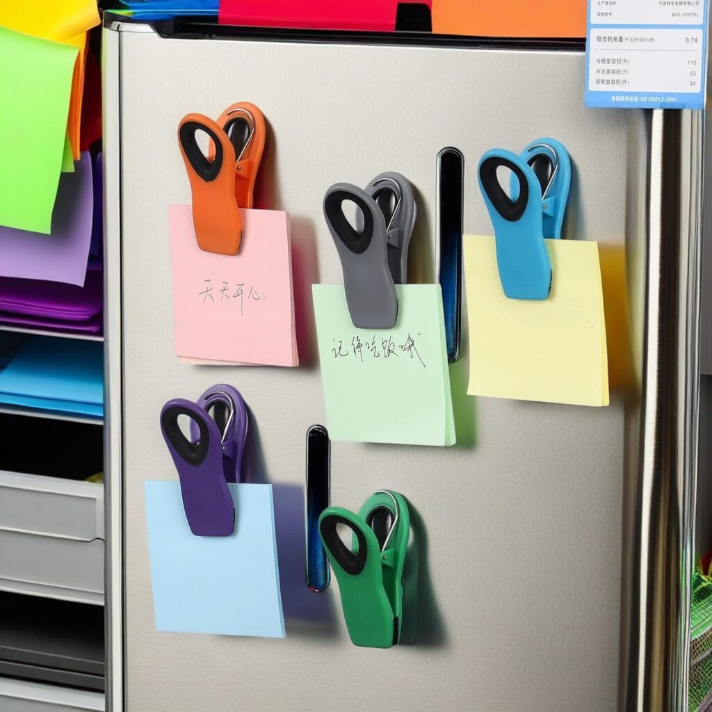 magnetic food clips, reusable food clips, colorful bag sealing clips, multi-use kitchen clips, easy use food clips, wholesale food clips